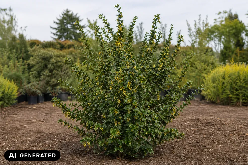 Großblättrige Berberitze – Berberis julianae, Bild 2
