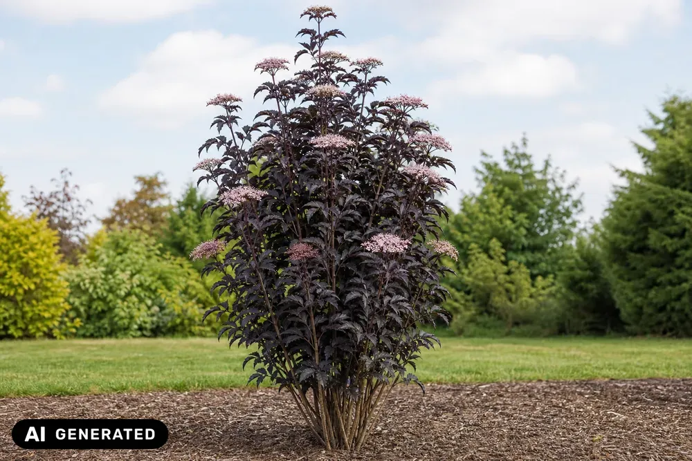 Säulen-Holunder 'Black Tower' – Sambucus nigra 'Black Tower', Bild 2