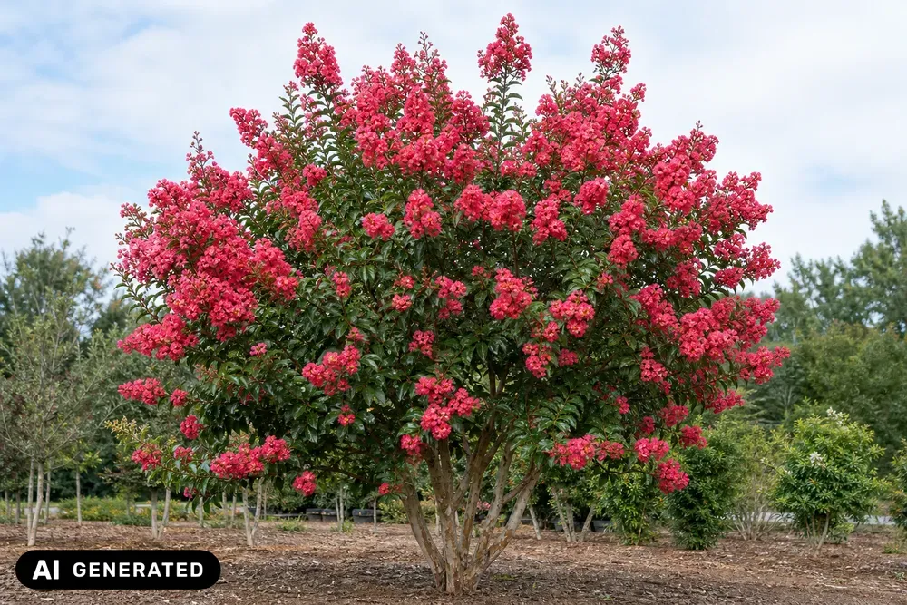 Chinesische Kräuselmyrte 'Tuskegee' – Lagerstroemia indica 'Tuskegee'