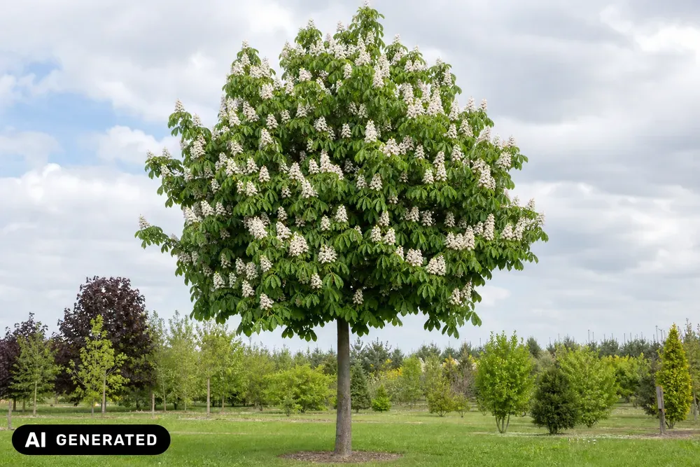 Gefülltblühende Rosskastanie 'Baumannii' – Aesculus hippocastanum 'Baumannii'