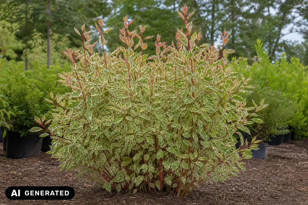 Weißbunter Hartriegel 'Elegantissima' – Cornus alba 'Elegantissima', Bild 4