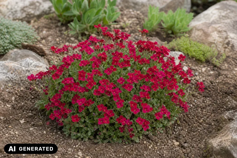 Blaukissen 'Bressingham Red' – Aubrieta × cultorum 'Bressingham Red'