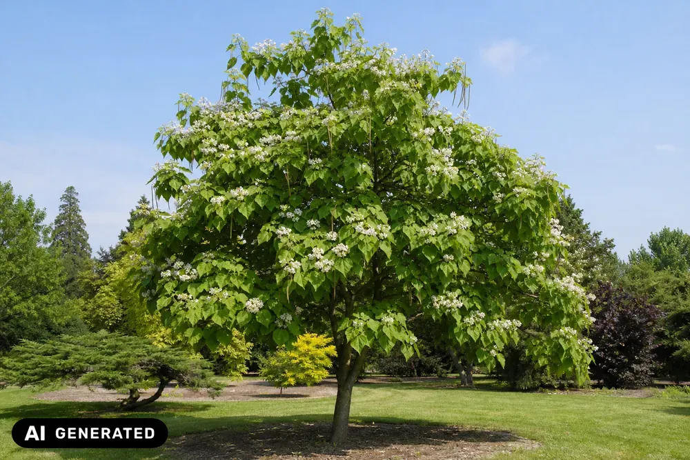 Gewöhnlicher Trompetenbaum – Catalpa bignonioides