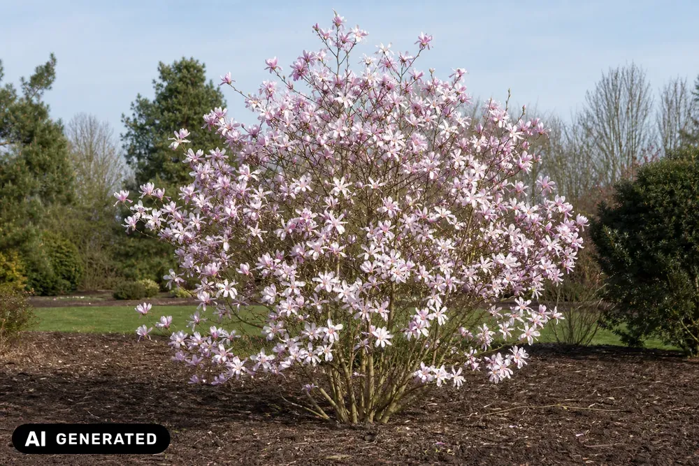 Loebners Magnolie 'Leonard Messel' – Magnolia loebneri 'Leonard Messel', Bild 2