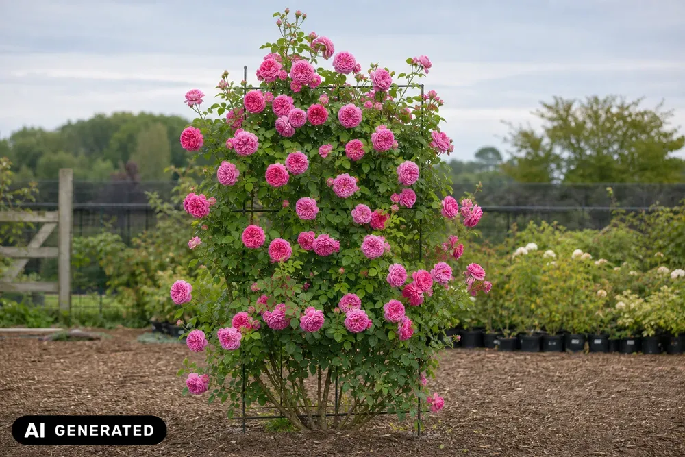 Kletterrose 'Rosarium Uetersen' – Rosa 'Rosarium Uetersen', Bild 3
