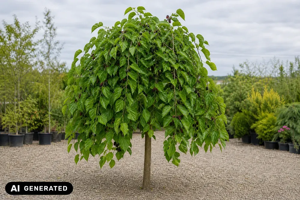 Hängender Weißer Maulbeerbaum 'Pendula' – Morus alba 'Pendula'