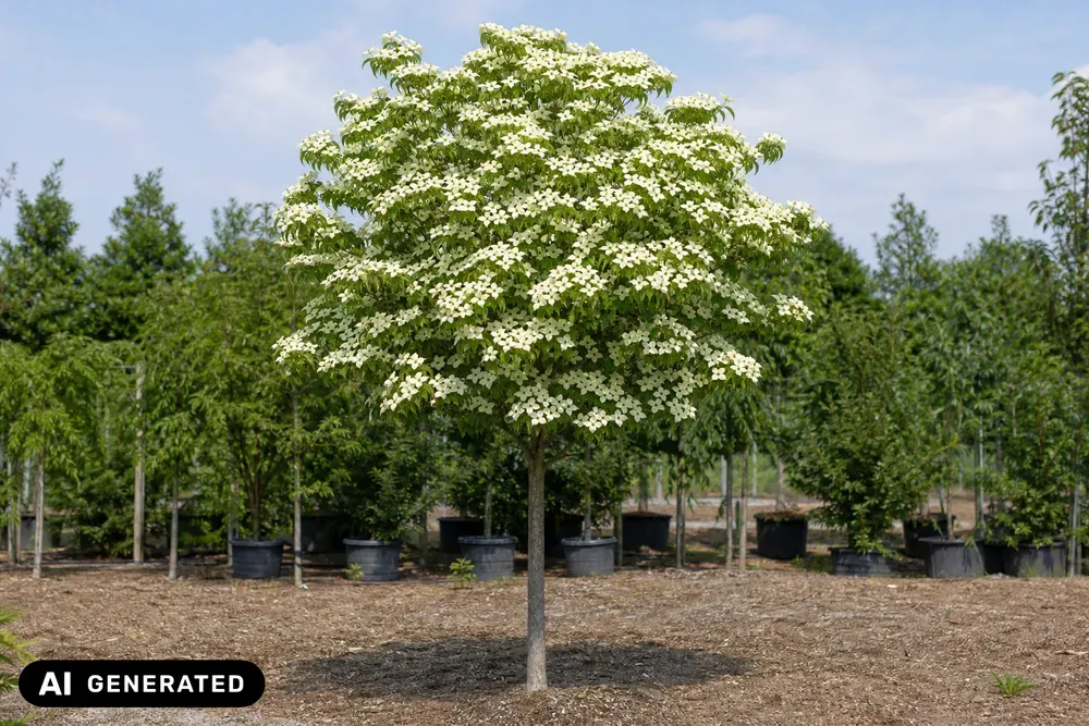 Chinesischer Blumen-Hartriegel 'Milky Way' – Cornus kousa var. chinensis 'Milky Way', Bild 4