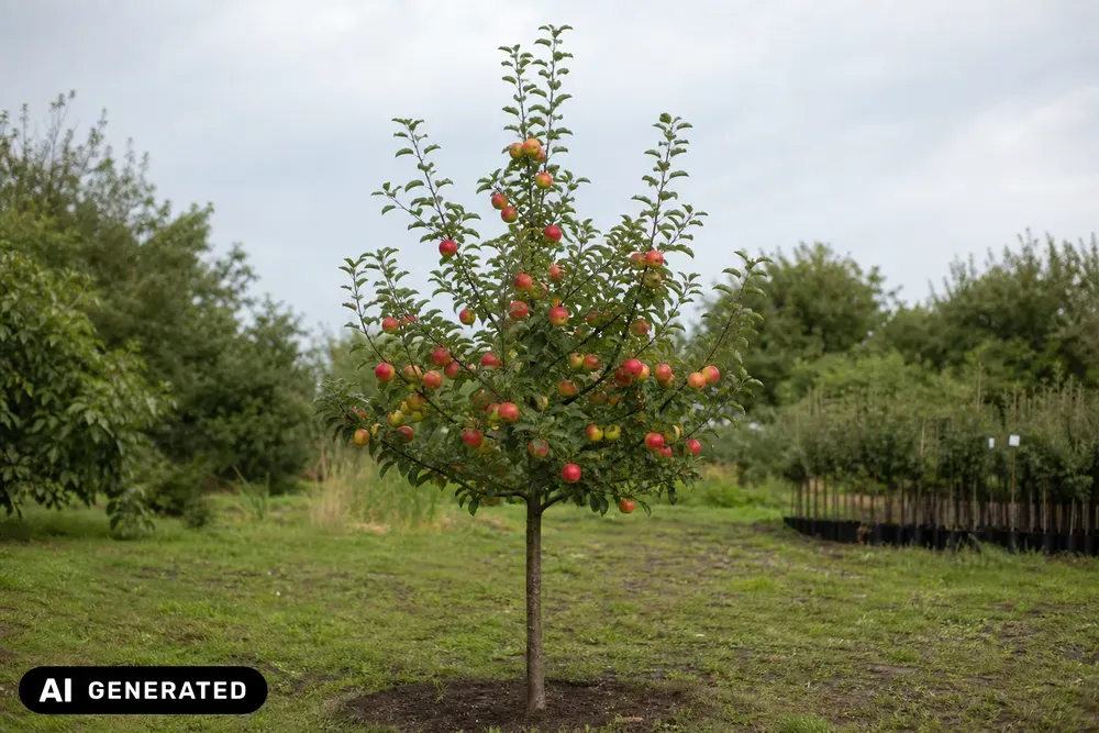 Apfel 'Roter Berlepsch' – Malus domestica 'Roter Berlepsch', Bild 4