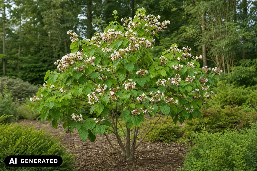 Japanischer Losbaum – Clerodendrum trichotomum, Bild 3