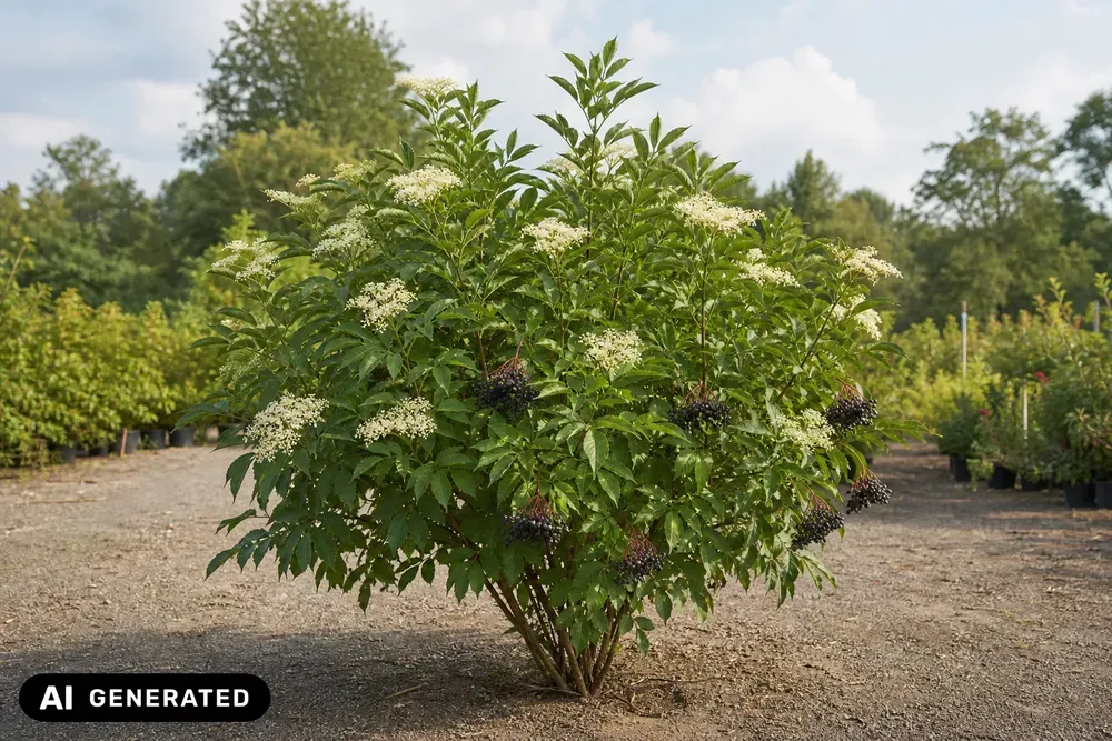 Schwarzer Holunder 'Haschberg' – Sambucus nigra 'Haschberg', Bild 2