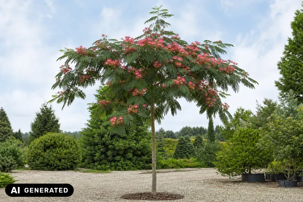 Seidenbaum 'Rouge de Tuilière' – Albizia julibrissin 'Rouge de Tuilière'