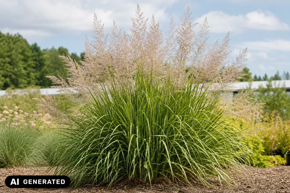 Diamant-Reitgras – Calamagrostis brachytricha, Bild 2