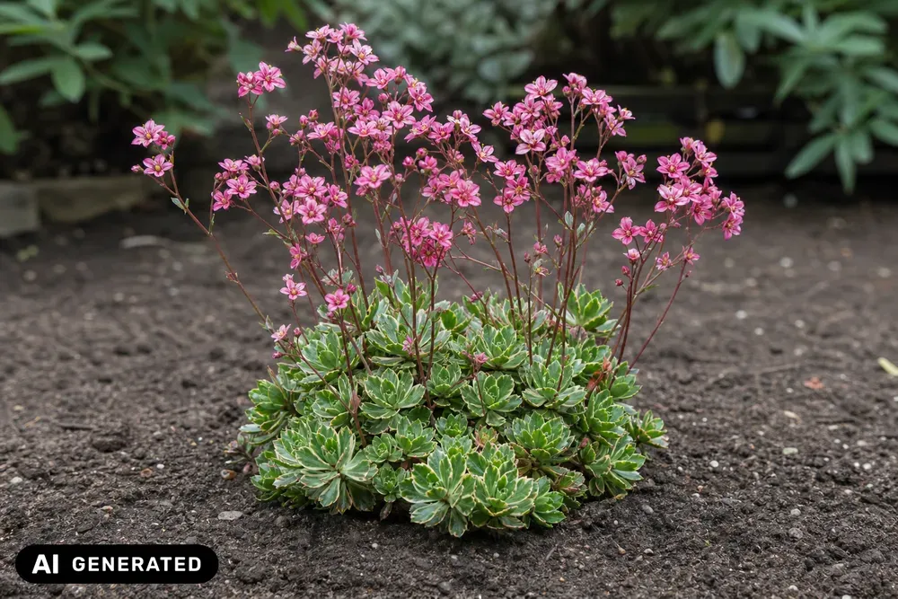 Porzellanblümchen 'Clarence Elliot' – Saxifraga × urbium 'Clarence Elliot'