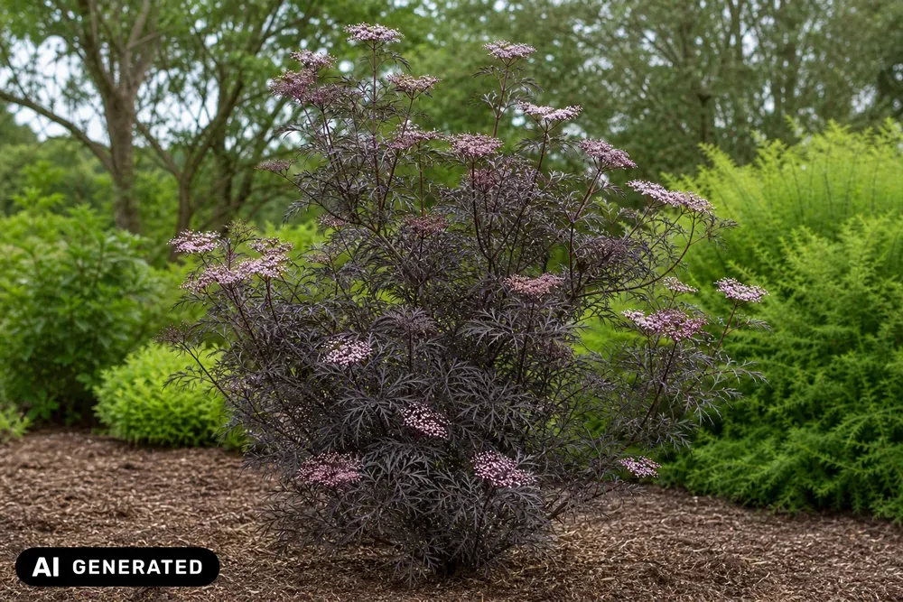 Schwarzer Holunder 'Black Lace' – Sambucus nigra 'Black Lace', Bild 3