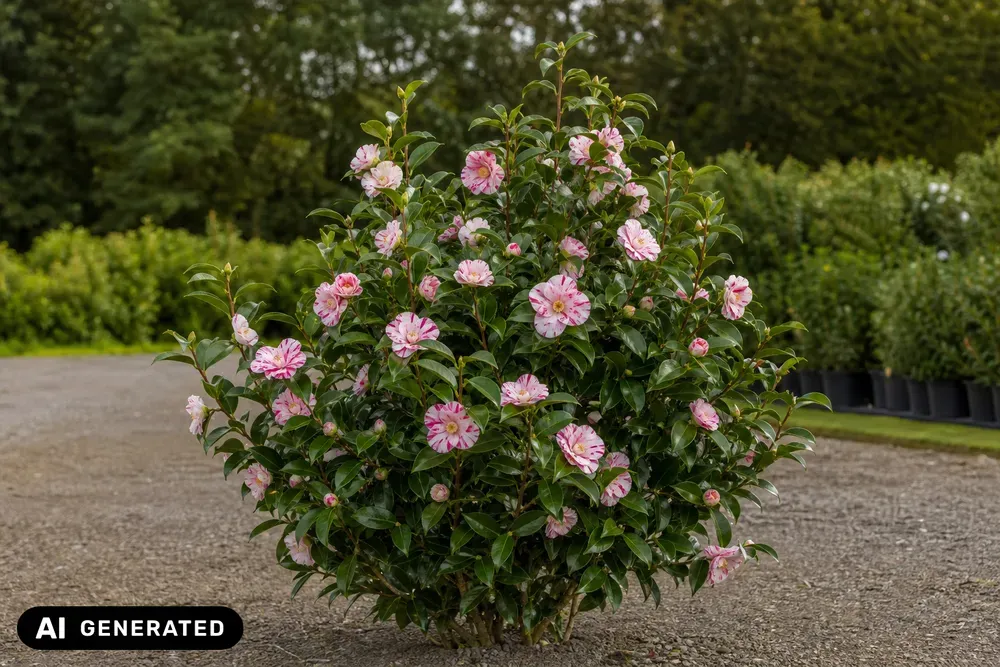 Japanische Kamelie 'Bonomiana' – Camellia japonica 'Bonomiana'