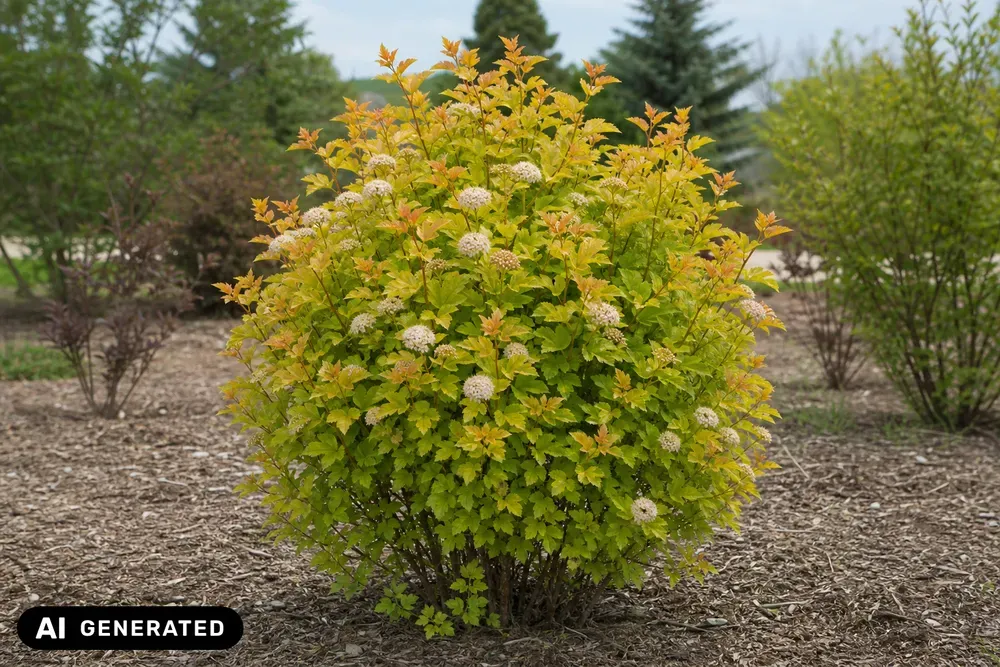 Blasenspiere 'Amber Jubilee' – Physocarpus opulifolius 'Amber Jubilee', Bild 2