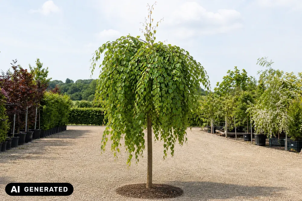 Hängender Kuchenbaum 'Pendulum' – Cercidiphyllum japonicum 'Pendulum', Bild 2