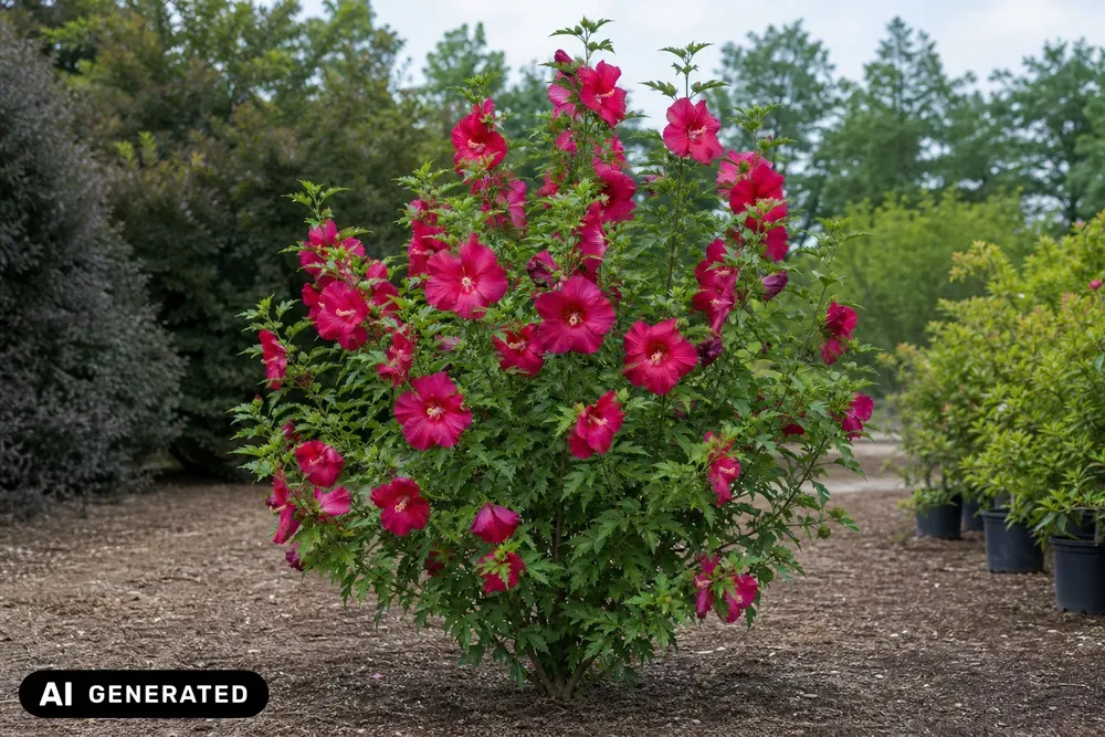 Garten-Eibisch 'Woodbridge' – Hibiscus syriacus 'Woodbridge', Bild 4