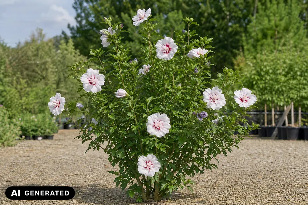Garteneibisch 'Starburst Chiffon' – Hibiscus syriacus 'Starburst Chiffon', Bild 2