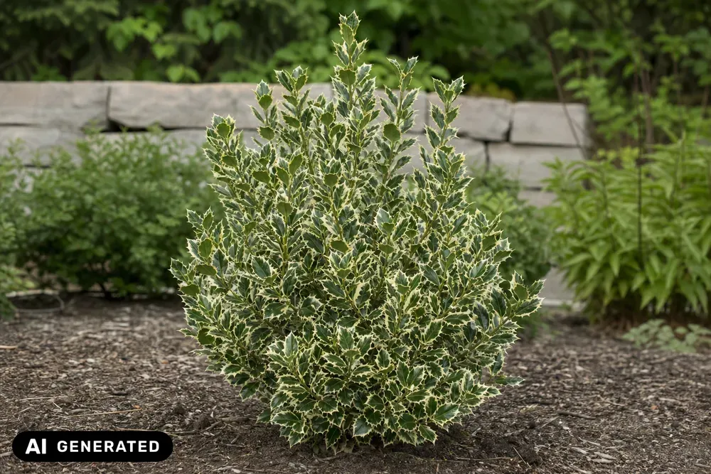 Weißbunte Stechpalme 'Silver Queen' – Ilex aquifolium 'Silver Queen', Bild 2