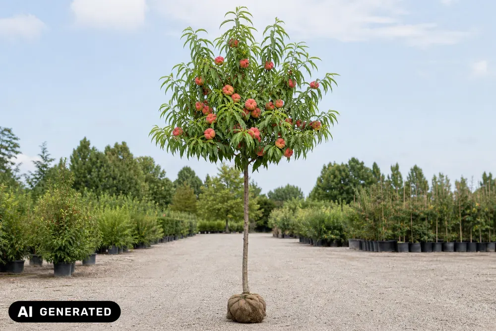 Pfirsich 'Saturne' – Prunus persica 'Saturne'