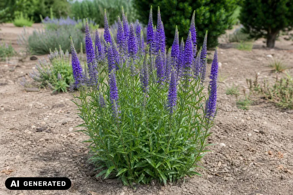 Langblättriger Ehrenpreis 'Blauriesin' – Veronica longifolia 'Blauriesin', Bild 2