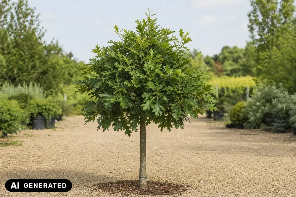 Kugel-Sumpf-Eiche 'Green Dwarf' – Quercus palustris 'Green Dwarf', Bild 3