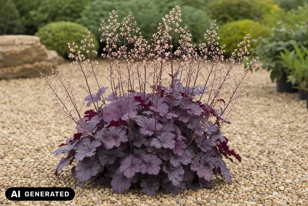 Kleinblütiges Purpurglöckchen 'Palace Purple' – Heuchera micrantha 'Palace Purple', Bild 3