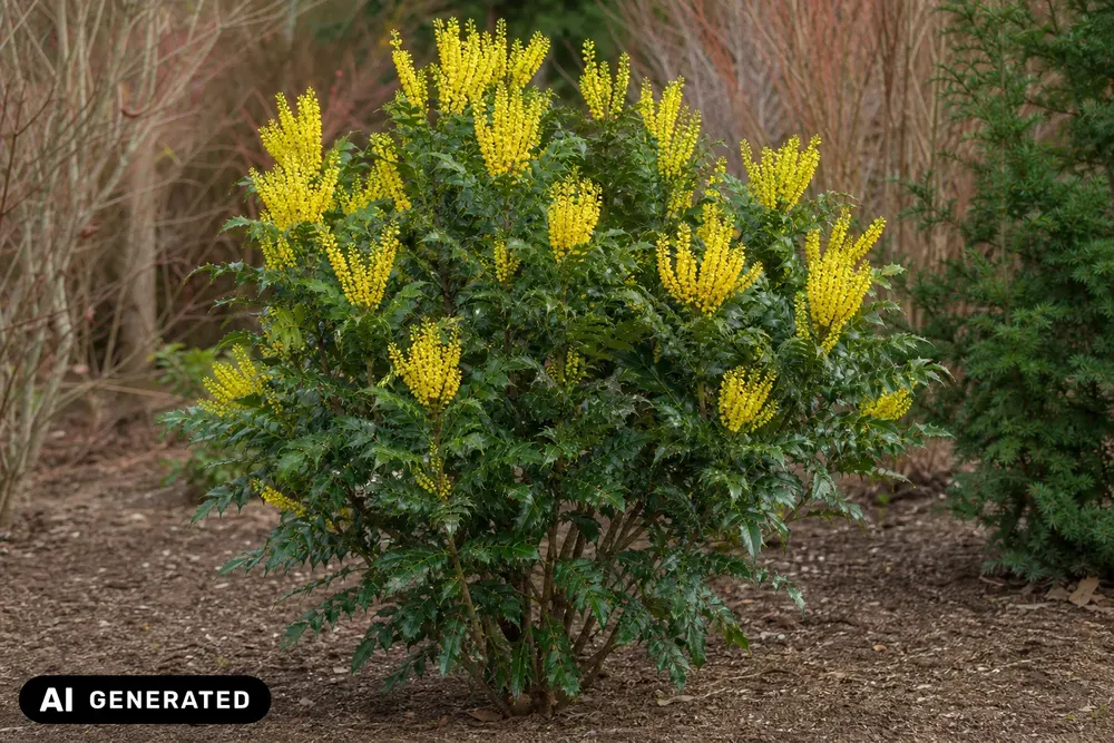 Mittlere Mahonie 'Winter Sun' – Mahonia × media 'Winter Sun', Bild 3