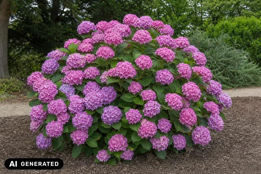 Bauernhortensie 'Ayesha' – Hydrangea macrophylla 'Ayesha'