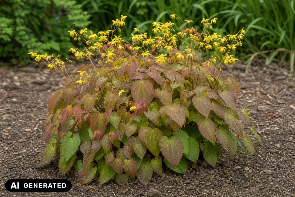 Elfenblume 'Frohnleiten' – Epimedium × perralchicum 'Frohnleiten', Bild 2