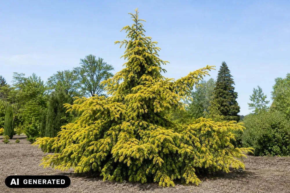 Goldene Adlerschwingen-Eibe 'Dovastonii Aurea' – Taxus baccata 'Dovastonii Aurea'