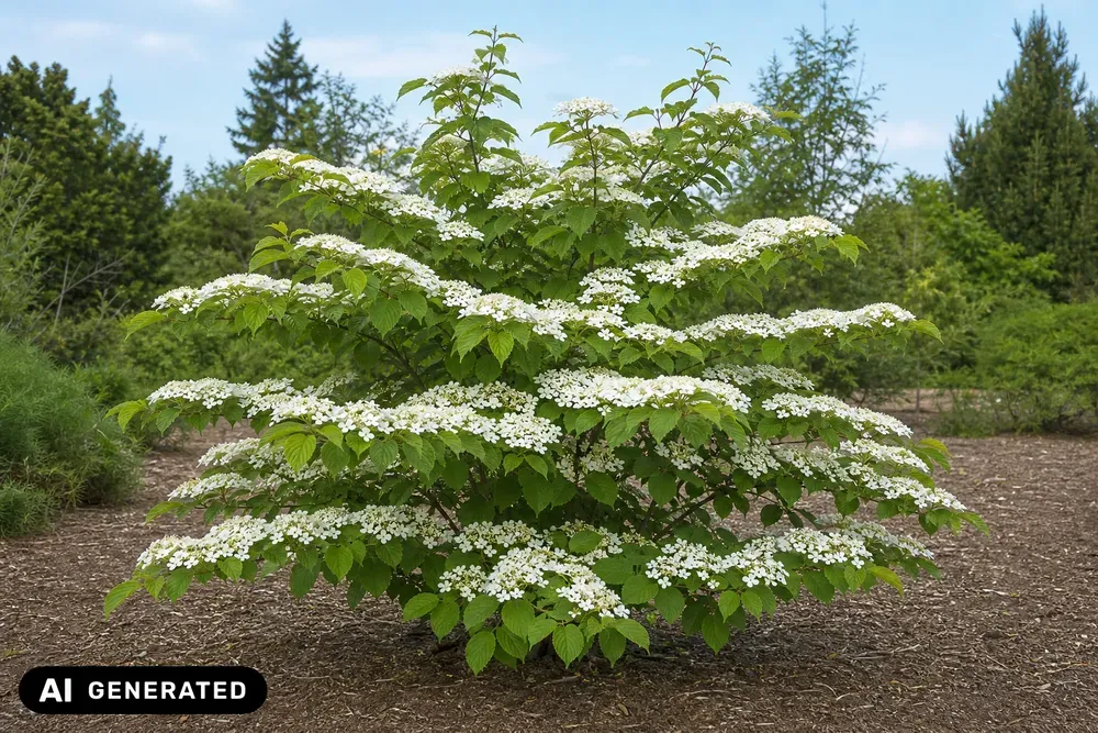 Japanischer Schneeball 'Watanabe' – Viburnum plicatum 'Watanabe', Bild 3