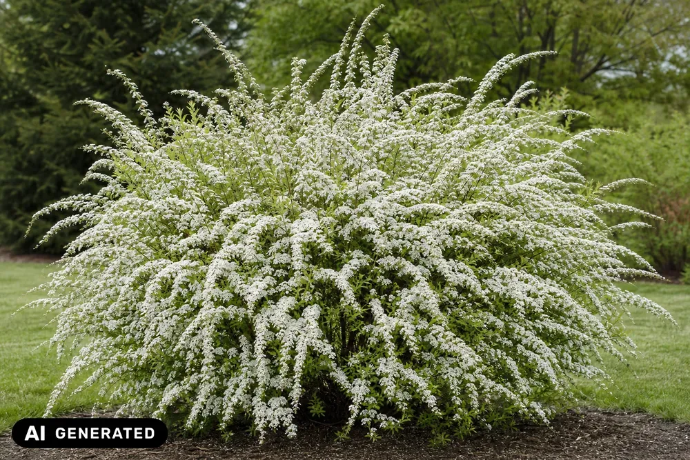 Weiße Rispenspiere 'Grefsheim' – Spiraea cinerea 'Grefsheim', Bild 2