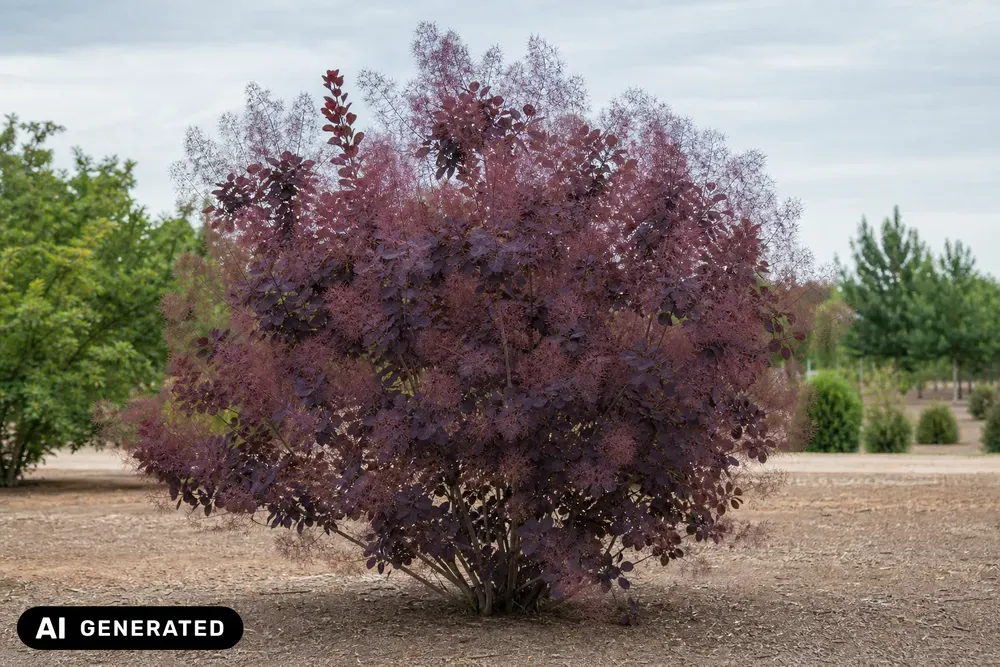 Roter Perückenstrauch 'Royal Purple' – Cotinus coggygria 'Royal Purple', Bild 4