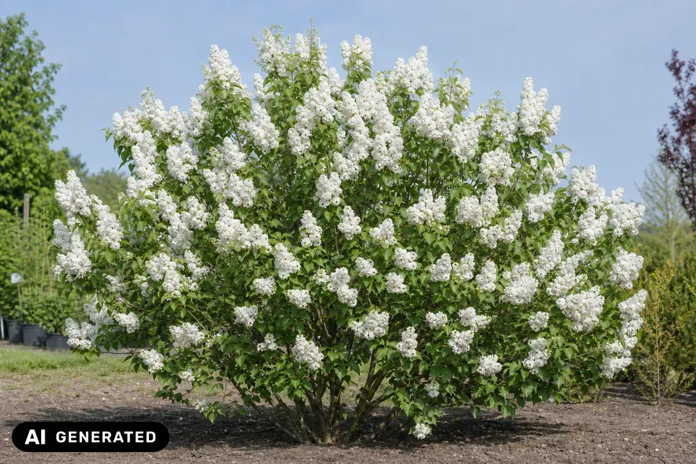 Edelflieder 'Mme Lemoine' – Syringa vulgaris 'Mme Lemoine', Bild 2