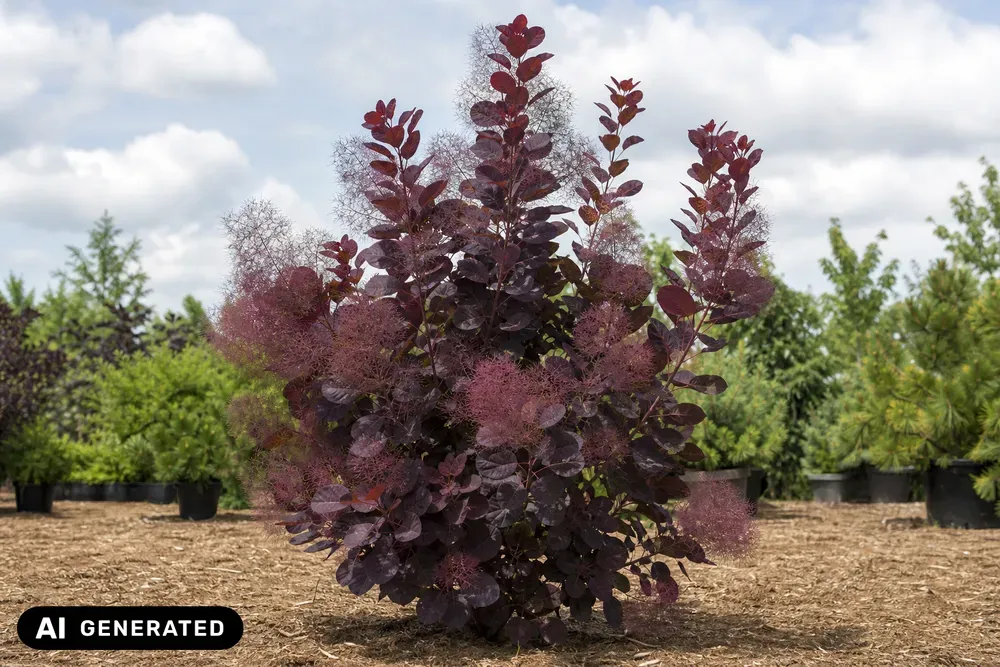 Roter Perückenstrauch 'Royal Purple' – Cotinus coggygria 'Royal Purple', Bild 6