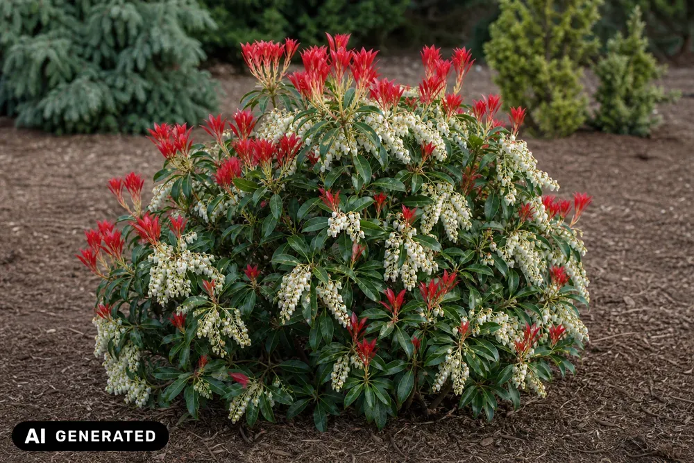 Japanische Lavendelheide 'Mountain Fire' – Pieris japonica 'Mountain Fire'