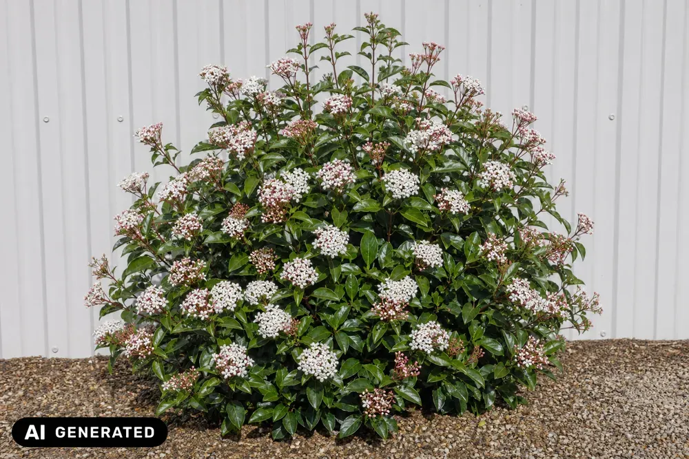 Großblütiger Lorbeer-Schneeball 'Grandiflorum' – Viburnum tinus 'Grandiflorum'