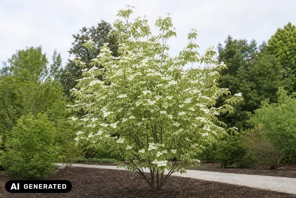 Amerikanischer Blumen-Hartriegel 'Daybreak' – Cornus florida 'Daybreak'