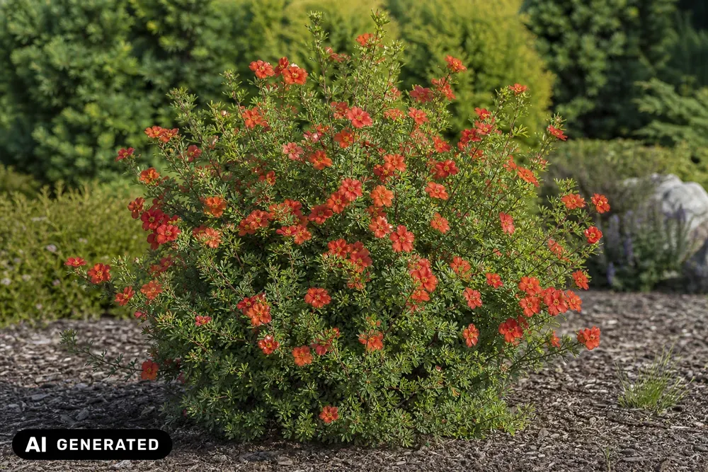 Fingerstrauch 'Red Ace' – Potentilla fruticosa 'Red Ace'