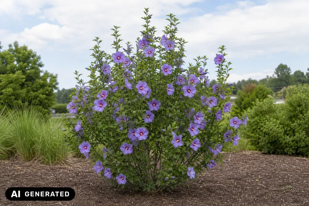 Garteneibisch 'Blue Bird' – Hibiscus syriacus 'Blue Bird'