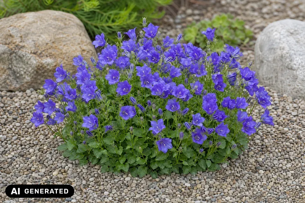 Zwerg-Glockenblume 'Jingle Blue' – Campanula cochleariifolia 'Jingle Blue'