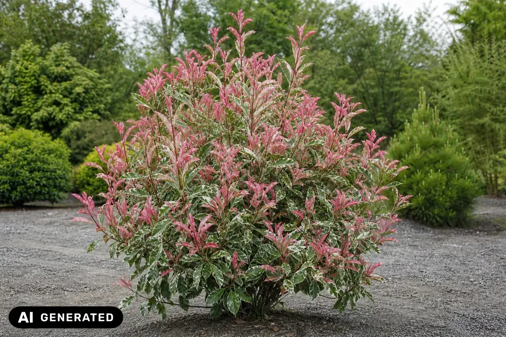 Glanzmispel 'Pink Marble' – Photinia × fraseri 'Pink Marble', Bild 2