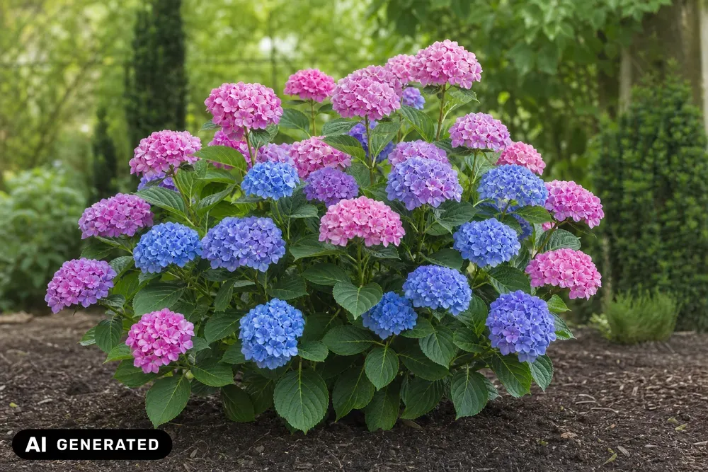 Bauern-Hortensie 'French Bolero' – Hydrangea macrophylla 'French Bolero'