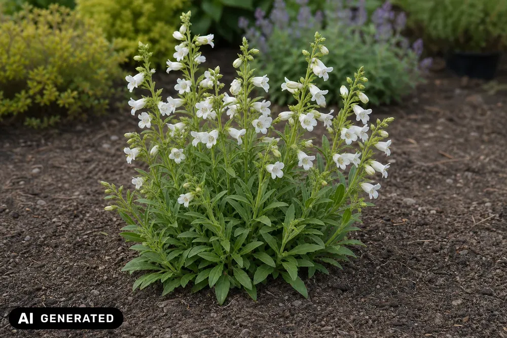 Haariger Bartfaden 'Pygmaeus Albus' – Penstemon hirsutus 'Pygmaeus Albus'