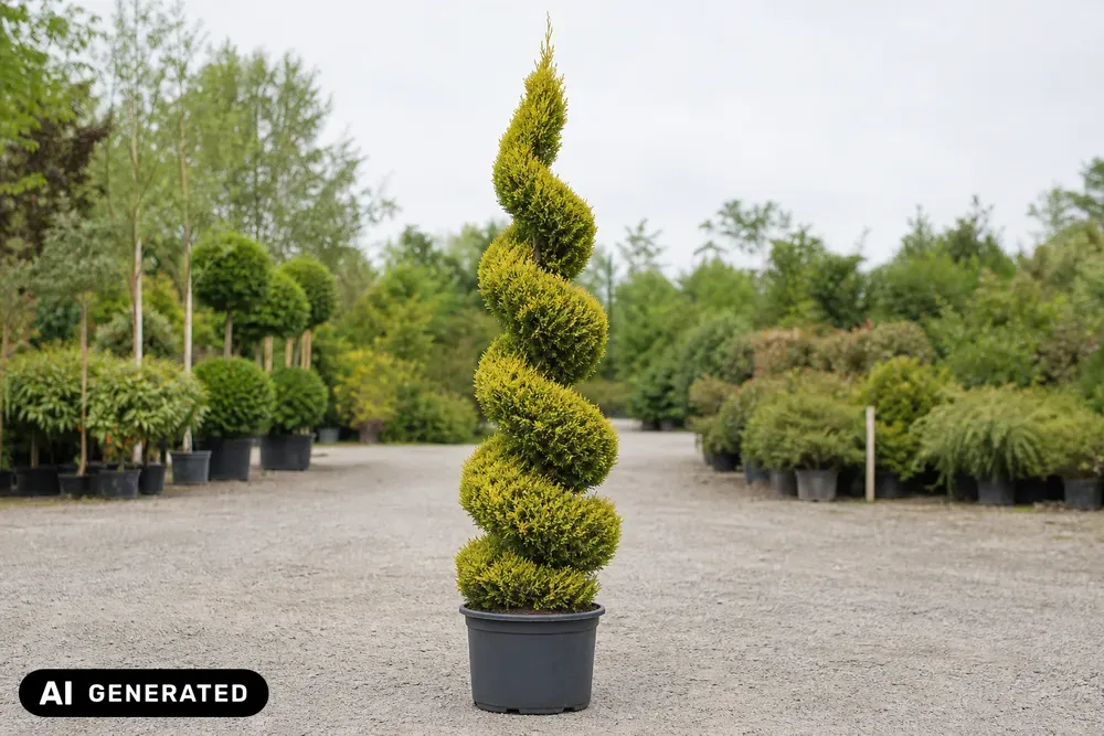 Goldene Leyland-Zypresse 'Castlewellan Gold' – Cupressocyparis leylandii 'Castlewellan Gold', Bild 2