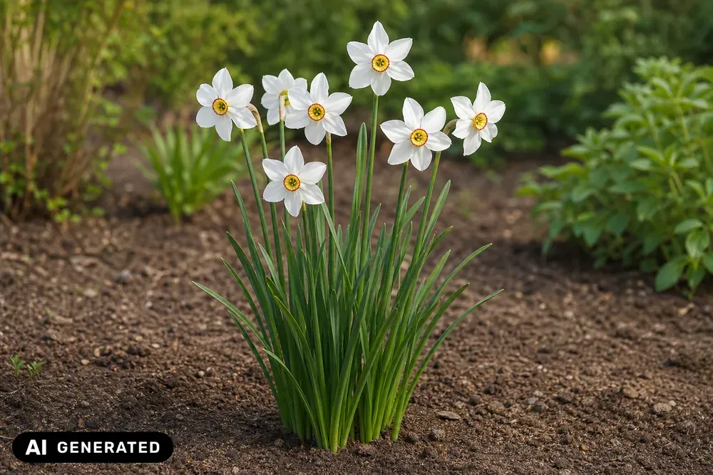 Dichternarzisse 'Actaea' – Narcissus poeticus 'Actaea'