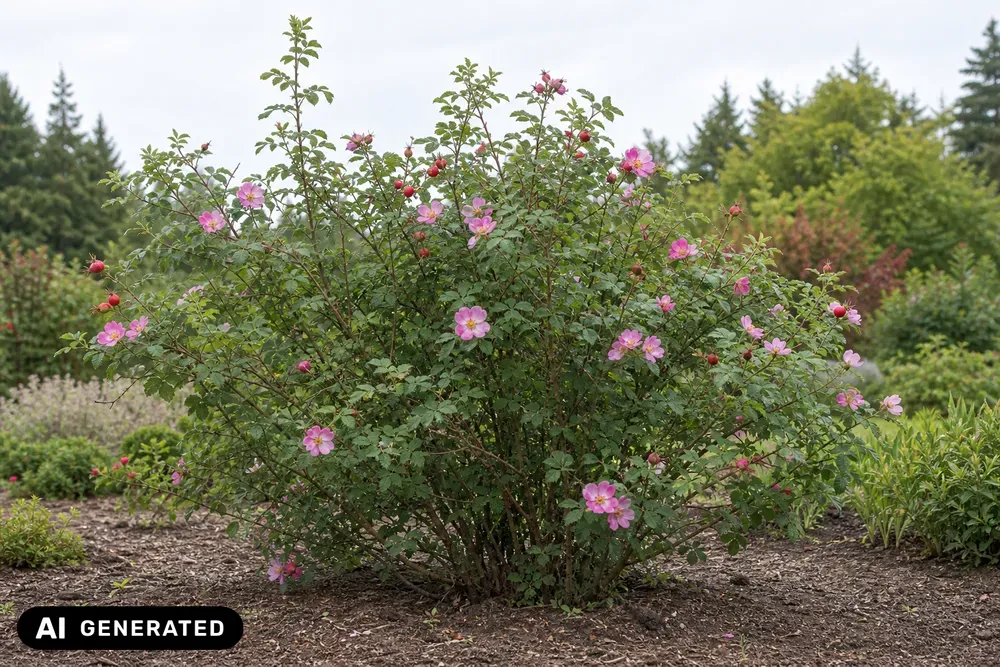 Apfel-Rose – Rosa villosa