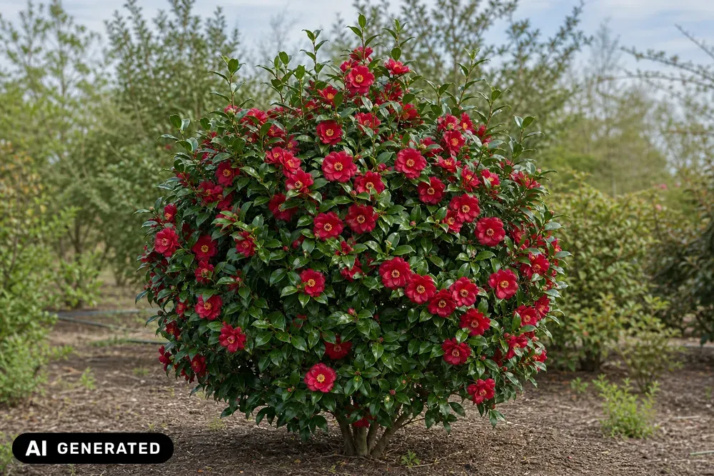 Japanische Kamelie 'Bob Hope' – Camellia japonica 'Bob Hope'